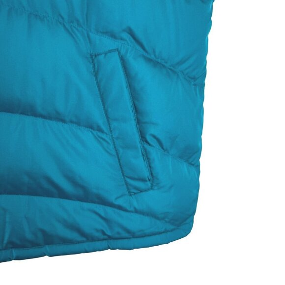 Lands' End Puffer Down Vest Womens 2X Teal Full Zip Polyester Outdoor CJ-1905 - Picture 4 of 10